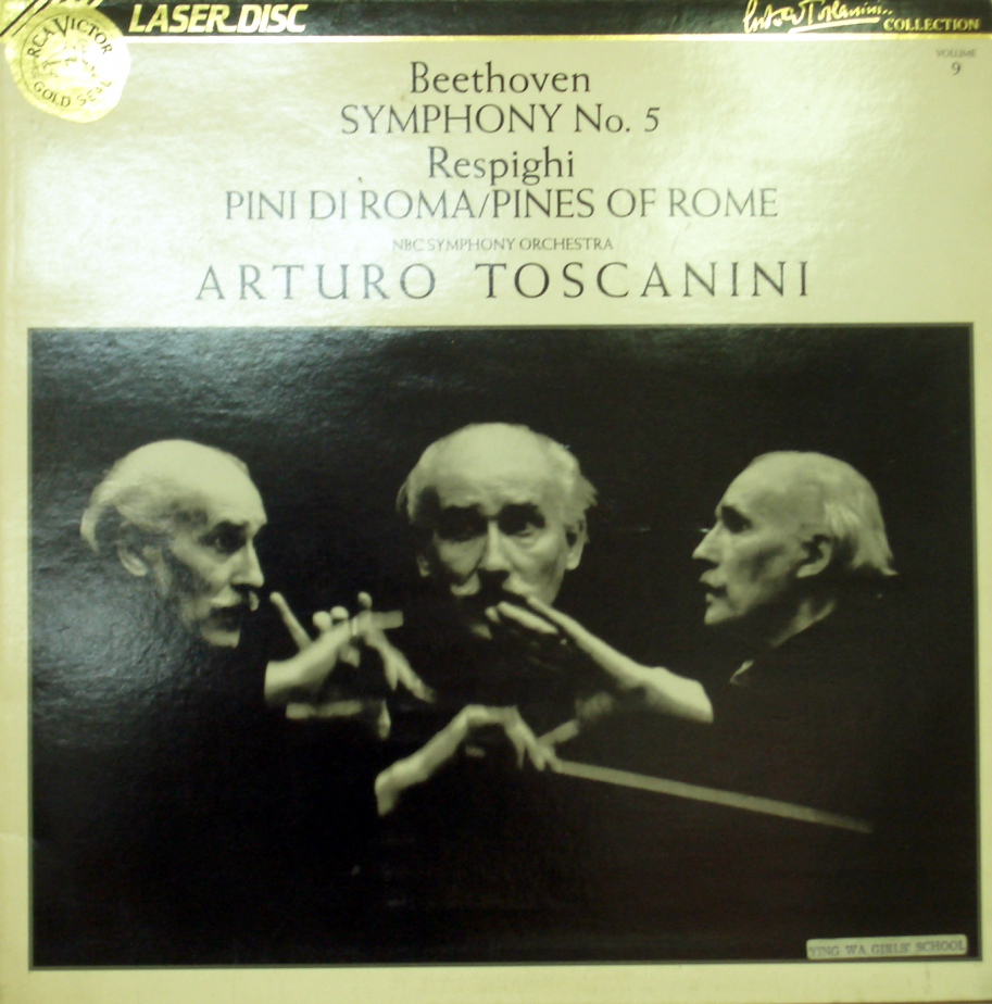 Arturo Toscanini collection, vol.9. Beethoven : Symphony no.5 ; Respighi : Pini di Roma ( Pines of Rome )